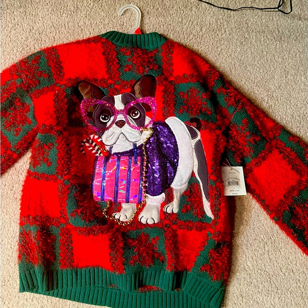 Christmas dog sweater